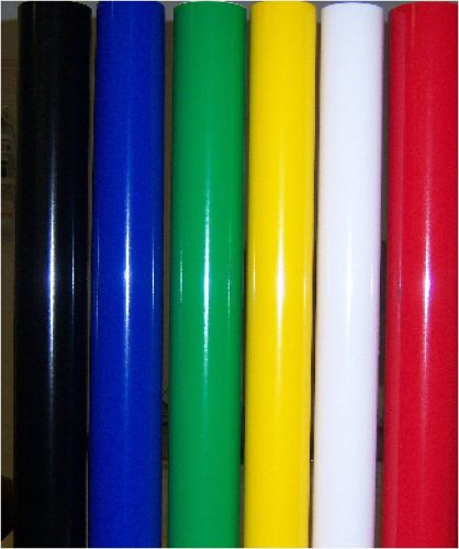 6 adhesive vinyl rolls for vinyl cutter 9 feet each 24&#034; width for sale