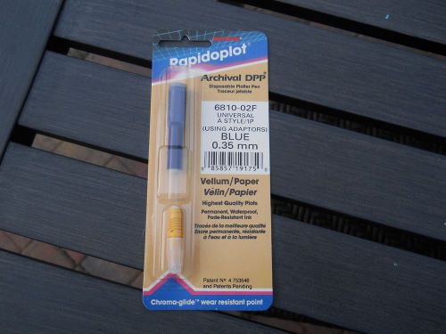 Blue 0.35mm Plotter pen Koh-I-Noor Rapidoplot 6810-02F Universal A Style Paper