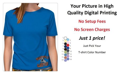 5 Custom Digital Printed Image Ladies Ultra Cotton T-Shirt