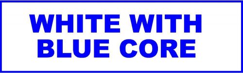 PLASTIC ENGRAVING MACHINE NAME TAGS WHITE/BLUE CORE 1X3