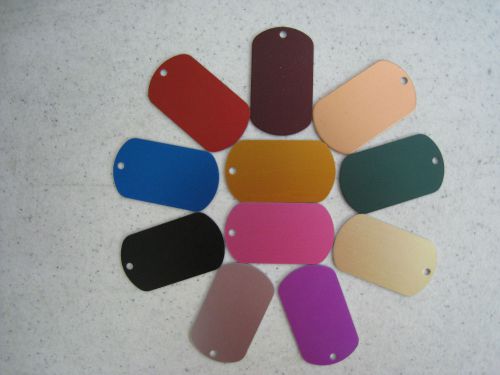 100 military dog tags anodized aluminum laser wholesale for sale
