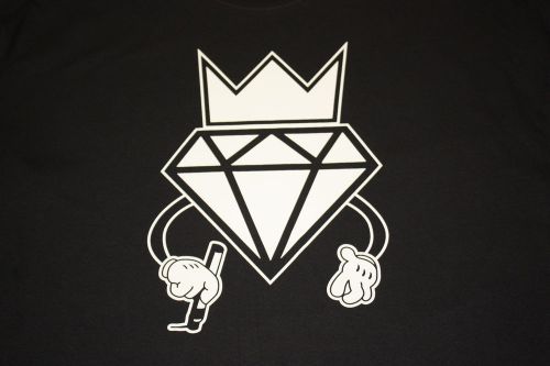 CARTOON DIAMOND KING DOING GRAFFITTI 12 t-shirt plastisol HEAT TRANSFERS