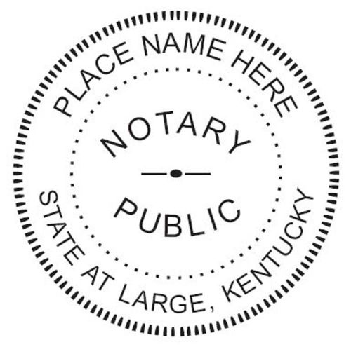 For KENTUCKY NEW Round Self-Inking NOTARY SEAL RUBBER STAMP