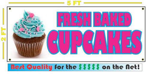 CUPCAKES BANNER Sign NEW Larger Size for Bakery Cake Shop