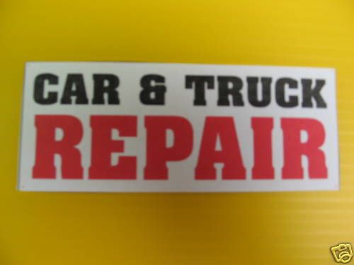 Car &amp; truck repair banner sign large size all weather xl for sale