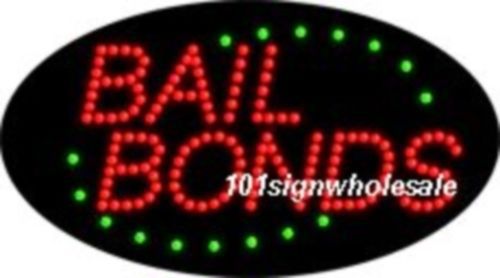New signage window display flashing business led signs board-bail bonds animated for sale