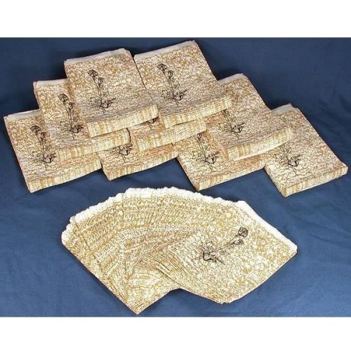 1000 Gold Color Paper Gift Bags 5&#034; x 7&#034;