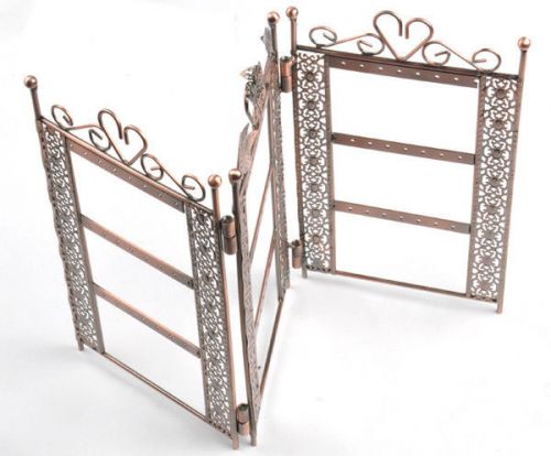 Three Storeys Screen Hangings Earring Necklace Jewelry Stand Holder Display Case
