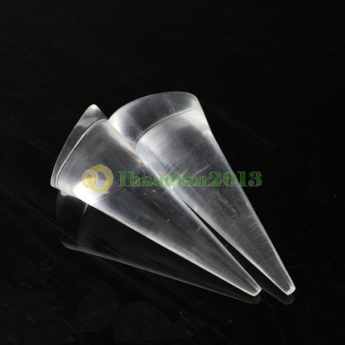 A1ST 2PCS Jewelry Ring Display Holder Stand Cone Shape Acrylic Transparent