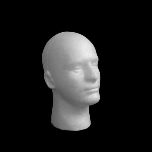 1PCS  Male Styrofoam Foam Mannequin Manikin Head Model  Glasses Wigs Cap Display