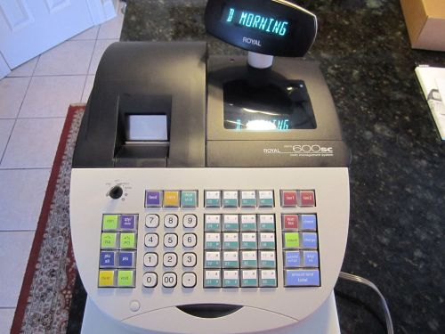 Royal 600 sc Cash Register + Extras---  Scanner--- Manuals