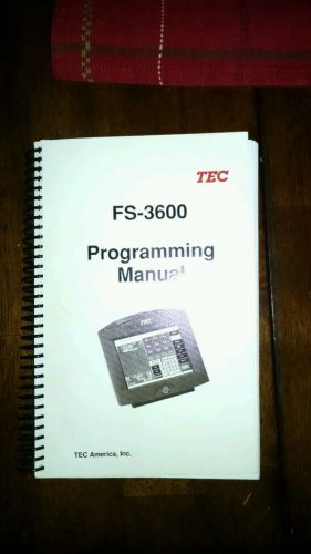 TEC FS-3600 POS  Programming Manual