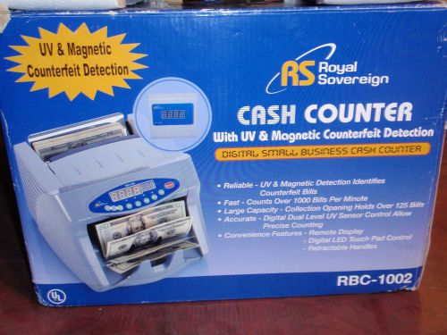 Royal Sovereign Model RBC-1002 Cash Counter w/ Counterfeit Detection NEW in Box