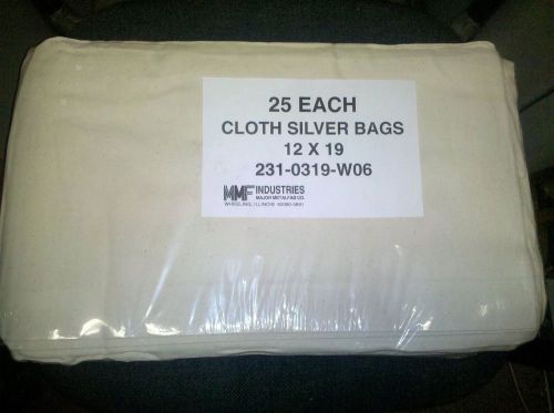 Mmf cloth currency bags 12&#034; x 19&#034; cotton  200 units in stock! model 213-0319-w06 for sale