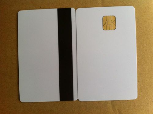 10pcs, smart IC card with SLE 4428 chip + magnetic stripe,HiCo, contact IC card