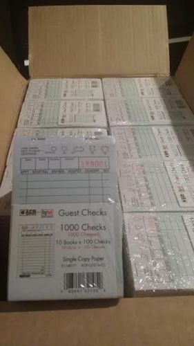 NEW DAYMARK  ACR G3516 CC SINGLE COPY PAPER GUEST CHECKS (CASE OF 10,000)