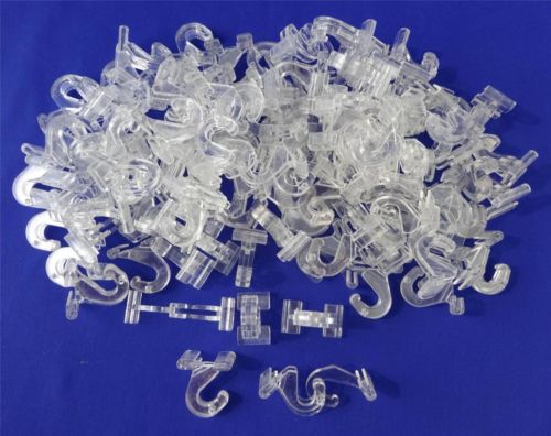 Clear Hinged Ceiling Tile Grid Track Hook Clip Retail Store Supply