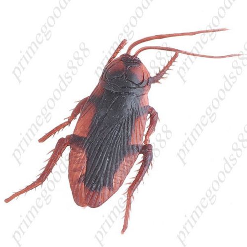 Realistic Rubber Fake Roach Cockroach Prank Black beetle Joke Trick Toy Sweet