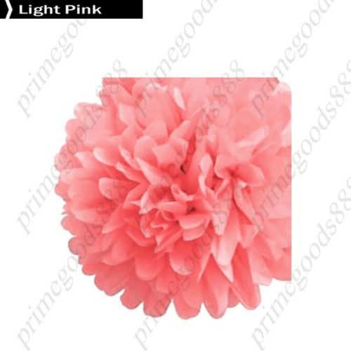 13 c DIY Colored Paper Ball flower Wedding Bouquet New Home Holiday Light Pink