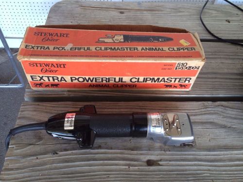 STEWART OSTER EXTRA POWERFUL CLIPMASTER ANIMAL CLIPPER MODEL 510