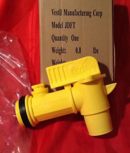 ( new ) vestil manufacturing corp large poly, spigot valve for 55 gal barrel for sale