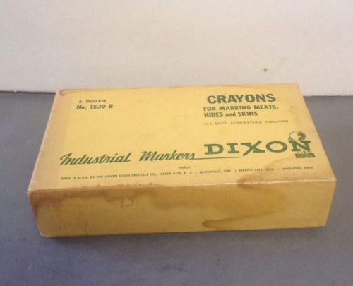 Dixon Crayons For Marking Meats, Hides and Skins - Six Dozen