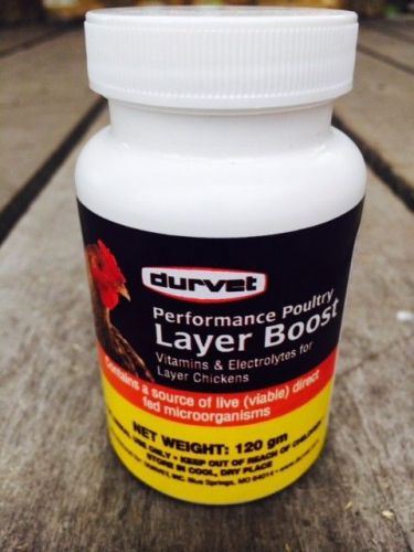 Durvet performance poultry layer boost 120gm live source microorganisms for sale