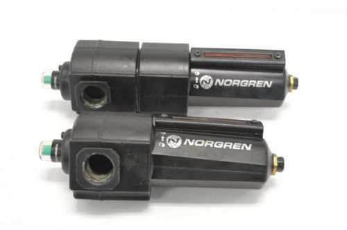 LOT 2 NORGREN MIX F74H-6AD-AD0 F74H-6AD-AD1 PNEUMATIC OIL FILTER 250PSIG B218881