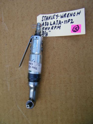 STANLEY -PNEUMATIC  NUTRUNNER- A30LATA-11P2, 3/8&#034;, 540 RPM, 1/4&#034;HEX.  USED