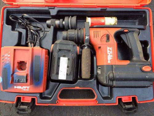 HILTI TE-6A 36V NiCd Cordless Rotary Hammer Drill Kit -Extra Quick Release Chuck