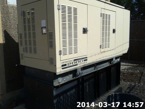 Generac 50kw generator single phase diesel engine sound proof good condition for sale
