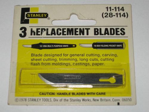 Stanley Replacement Blades 11-114 For Stanley Knifes 10-059 &amp; 10-109A