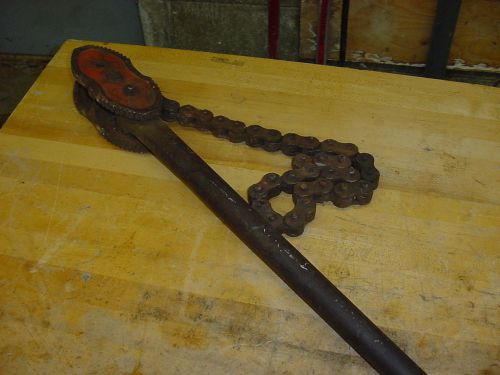 J,H, Williams Vulcan chain wrench pipe No.33 1/2 Length 45&#034; Chain 16&#034; USA