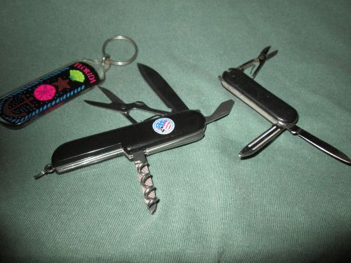 Black Multi-Tool Pocket Knife,Mini and Florida Key Ring