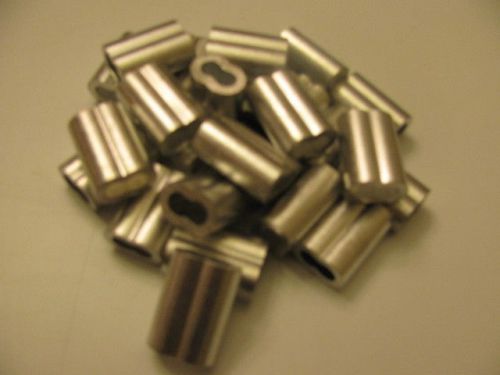 25  3/16&#034; Aluminum Swage Sleeves for Nicopress X Crimping Tool