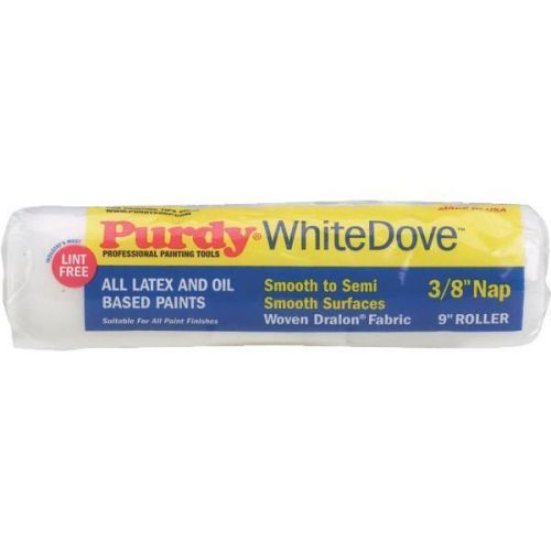 White Dove Woven Fabric Roller Cover-9X3/8 WHITE DOVE COVER