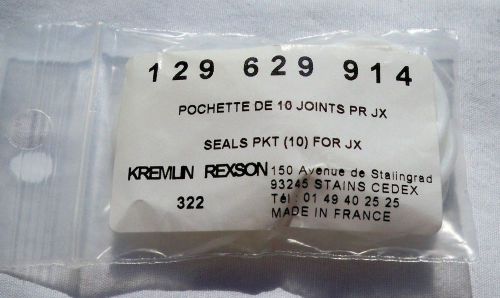 Pack of 10 Kremlin Rexson 129.629.914 White Teflon O-Rings Seals