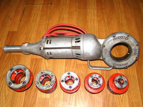 Ridgid 700 Pipe Threader and Dies Power Pony with Storage Box Electric 535 300