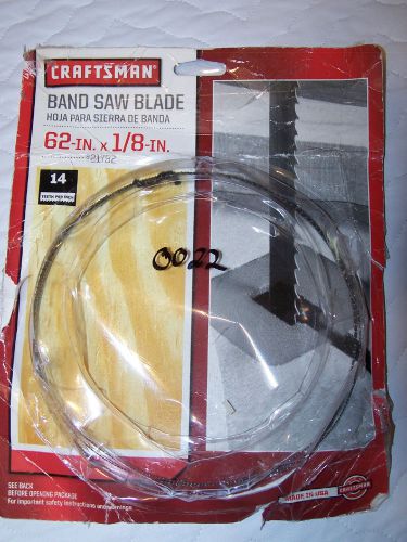 Craftsman USA 21792 1/8 x 62  Band Saw Blade 14 TPI WOOD PLASTIC VENEER PLYWOOD