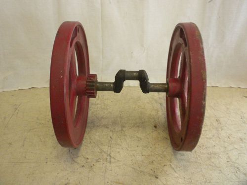 Antique Crankshaft,Flywheels 1914 Fairbanks Morse Eclipse Hit-N-Miss,Engine 1A