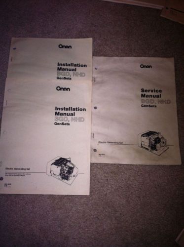 Onan BGD NHD Manuals