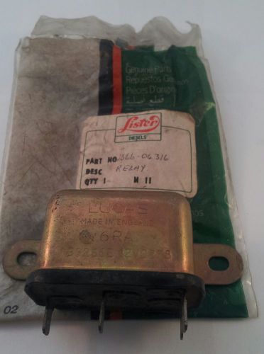 Genuine Lister Start-o-Matic Generator 366-04316 Excitation Relay Lucas 6RA