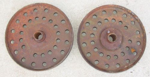 2 john deere cast iron wheels industrial carts hit &amp; miss gas engine maytag for sale