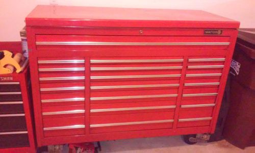 Matco red triple bay rollaway mechanics tool box - (xenia, oh) for sale