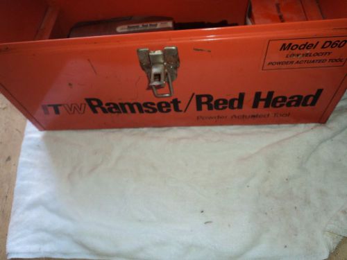 Ramset redhead d60 stud gun w/ case and accessories for sale