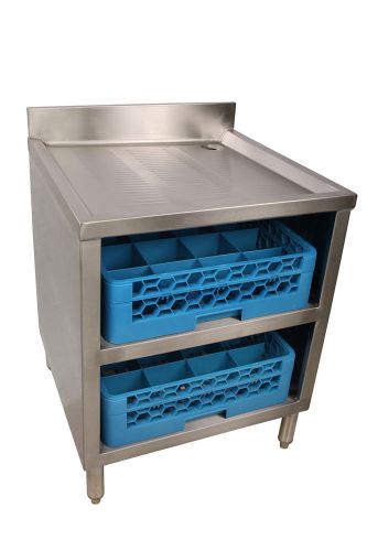 Commercial kitchen stainless steel underbar glass rack 24&#034; x 21&#034;- 1 shelf new for sale