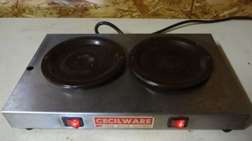 Cecilware Coffee Warmer Double Warmer Side by Side