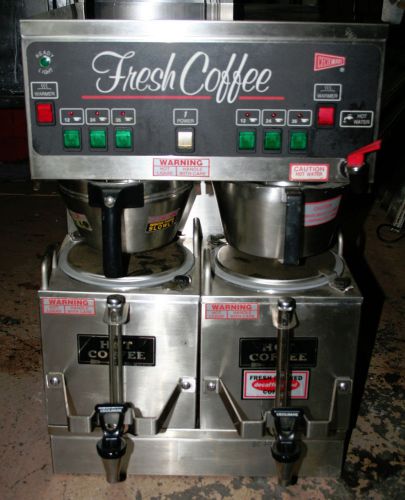 Cecilware Brew Center Coffee Maker Brewer with Dispensers Twin Satellite BC-302