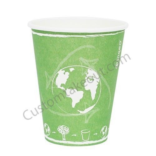 12 oz Eco Friendly Paper Hot Cups - 100 pcs.