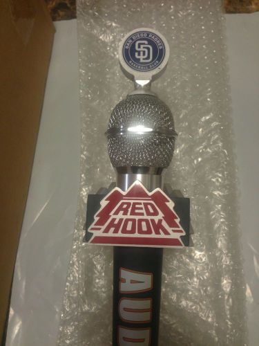 Red Hook (Audible) SAN DIEGO PADRES Microphone Beer Tap Handle Super Rare !!!!